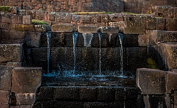 Tipon, Cusco: fuente de agua y arquitectura hidraulica inca